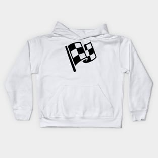 Finishline flag start end Kids Hoodie